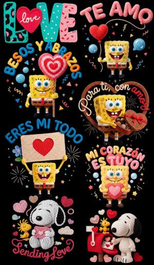 PACK DISEÑOS DTF 14 DE FEBRERO